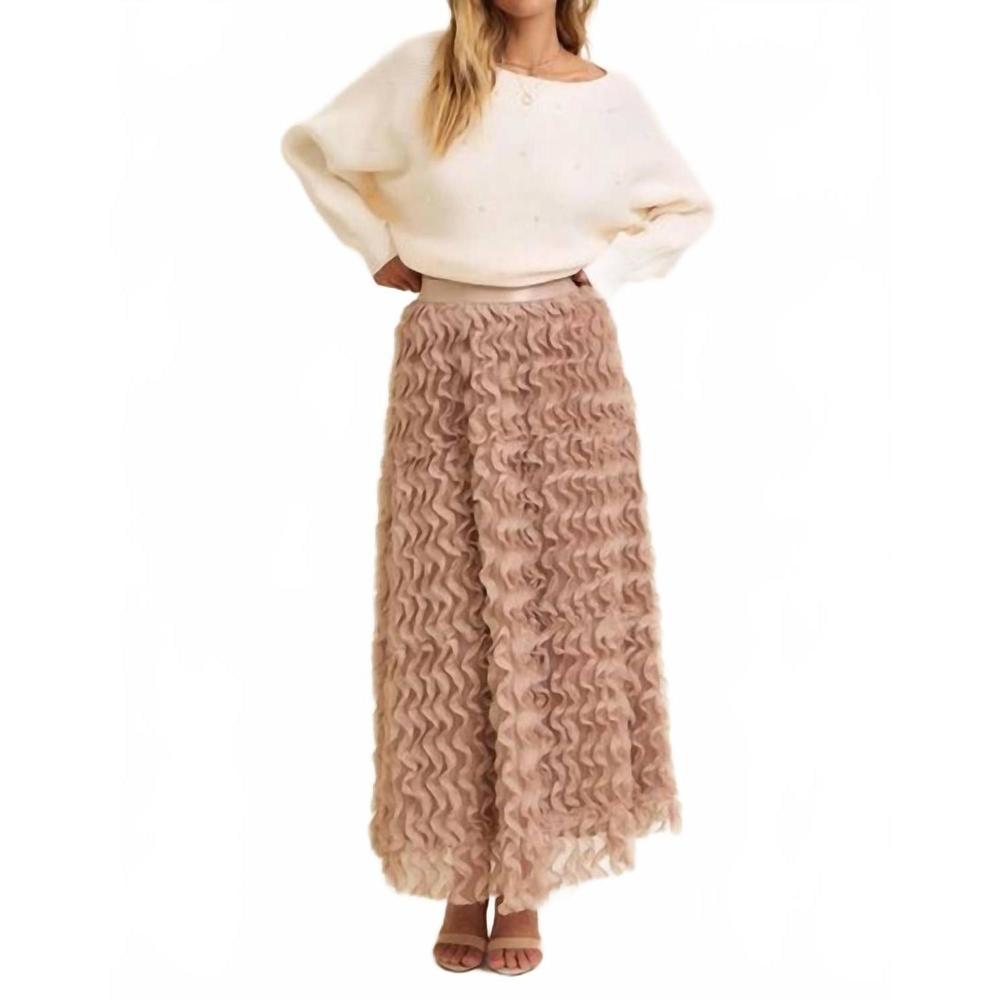 NEW IN FEBRUARY blossom tulle skirt in mallow